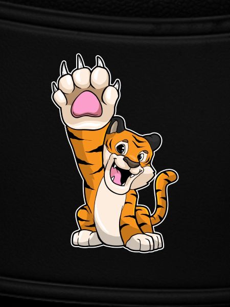 Lustiger Tiger High five