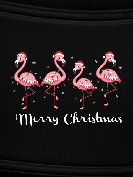 Pink Flamingo Merry Christmas
