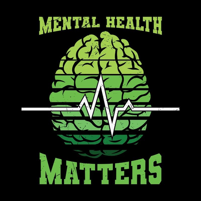 La santé mentale compte cerveau vert