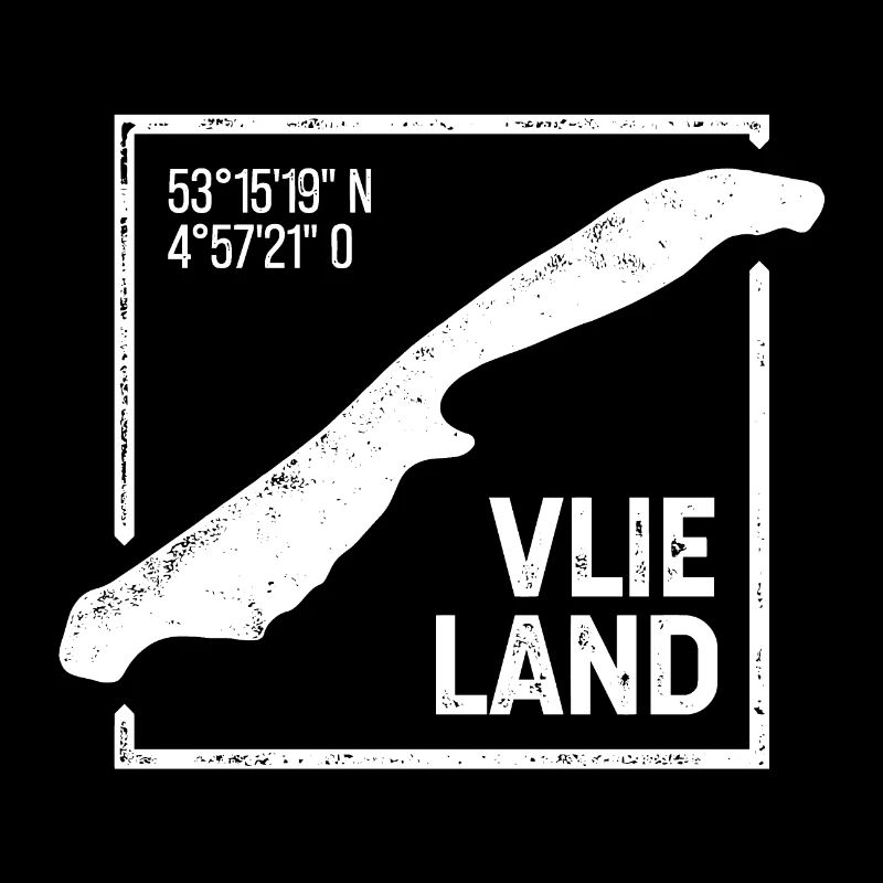 | Vlieland Conception de timbres Island Silhouette