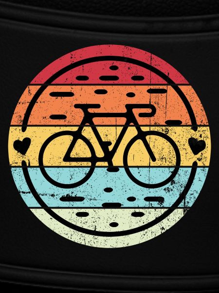 Retro Rainbow Bicycle Emblem