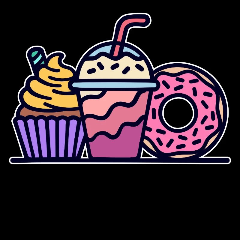 Cupcake Lecker Süßigkeiten Naschen Backen Donut