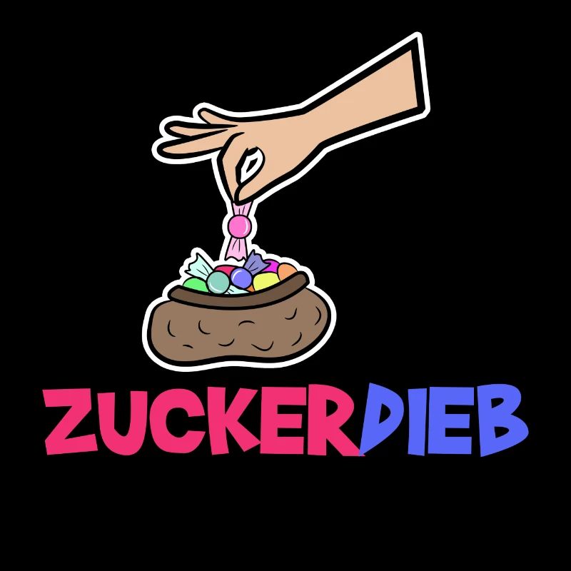 Bonbon Statement Süßigkeiten Naschkatzen Lecker