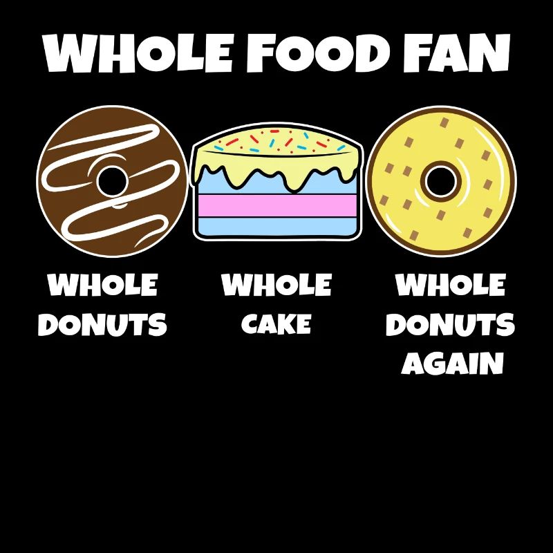 Lecker Naschen Donut Kuchen Süßigkeiten Statement