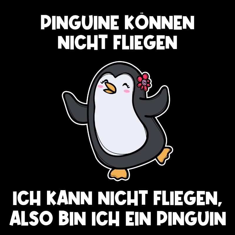 Antarktis Tier Humorvoll Pinguin Statement Zoo