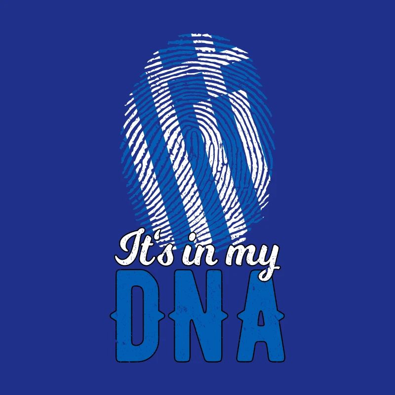 Grèce ADN Drapeau grec Empreinte digitale