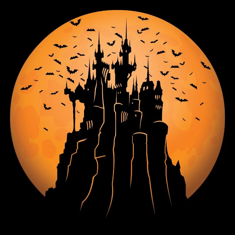 Creepy Castle & Spooky Moon Halloween Costume Gift