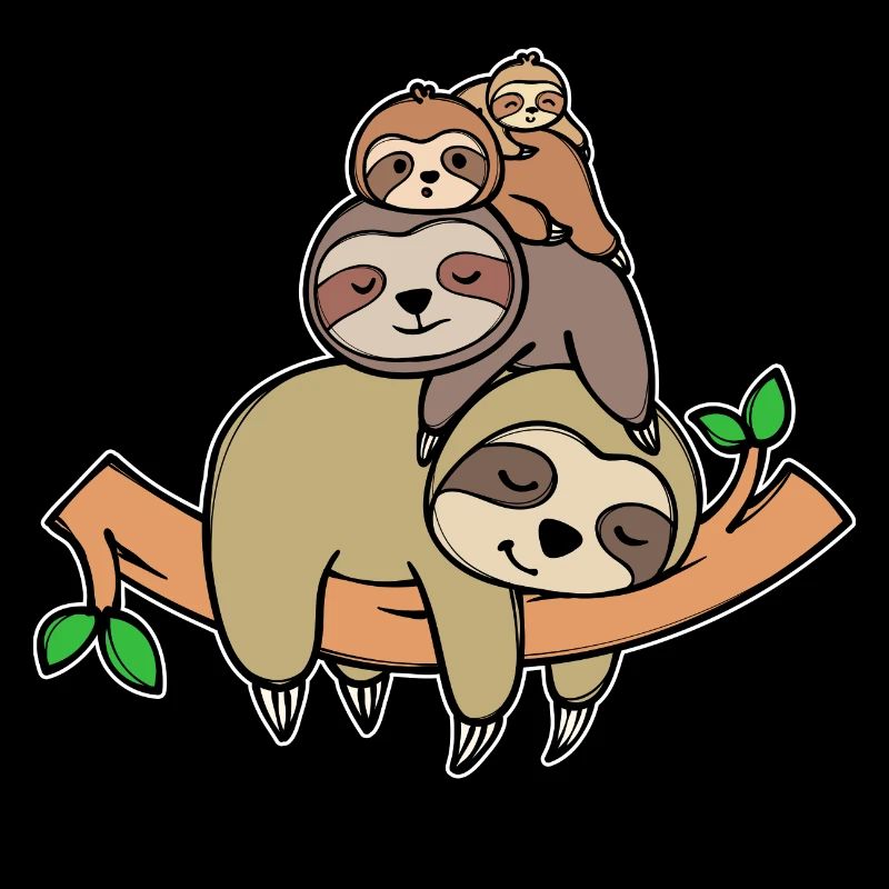 Sloth Statement Lazy Animal Tired Sleeping Zoo
