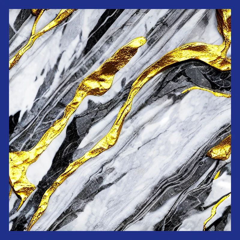 Marble gold structure