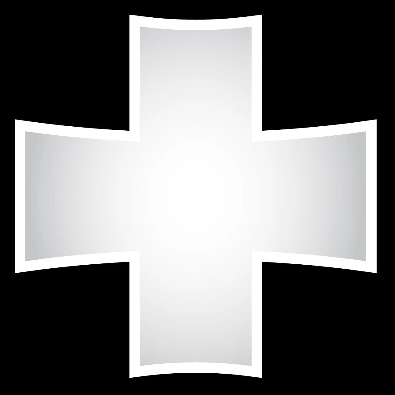 silver cross | Silver Cross with Shadow