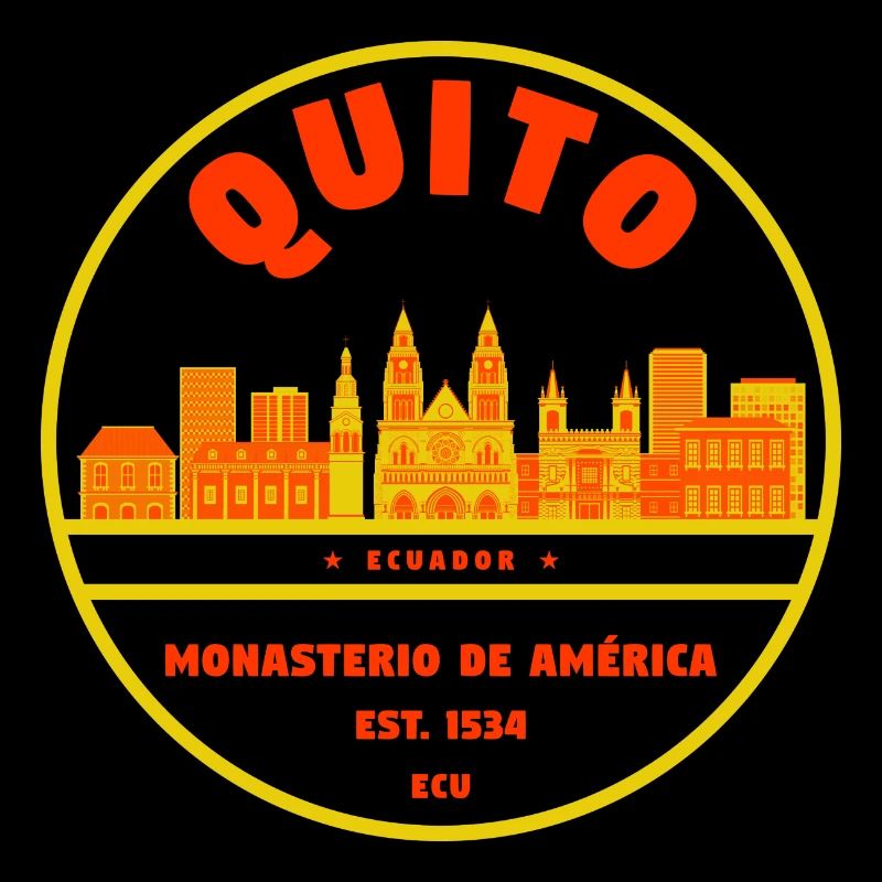 Insigne de la Skyline de Quito Monasterio América