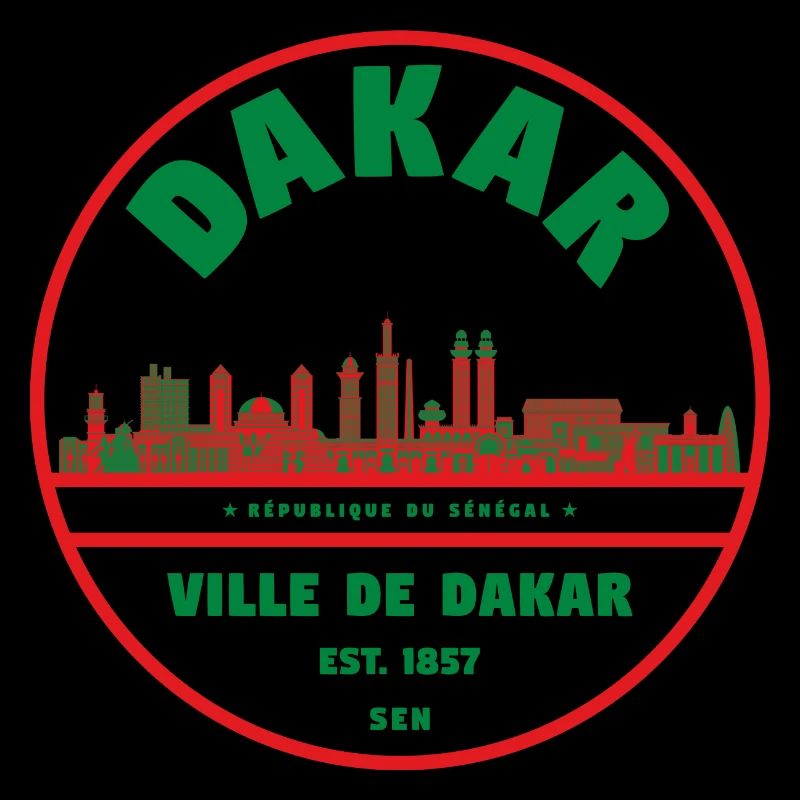 Dakar Skyline Stempel