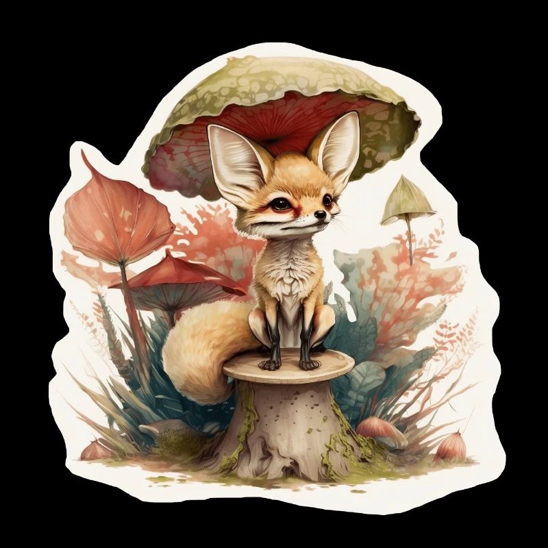 Renard du désert mignon