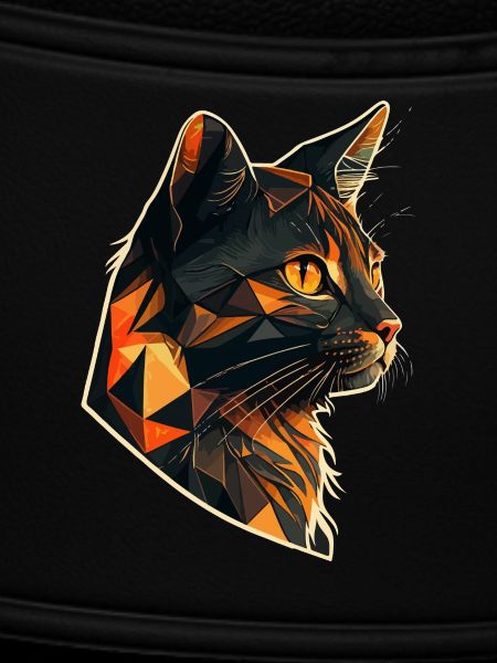 Stylized, Geometric cat