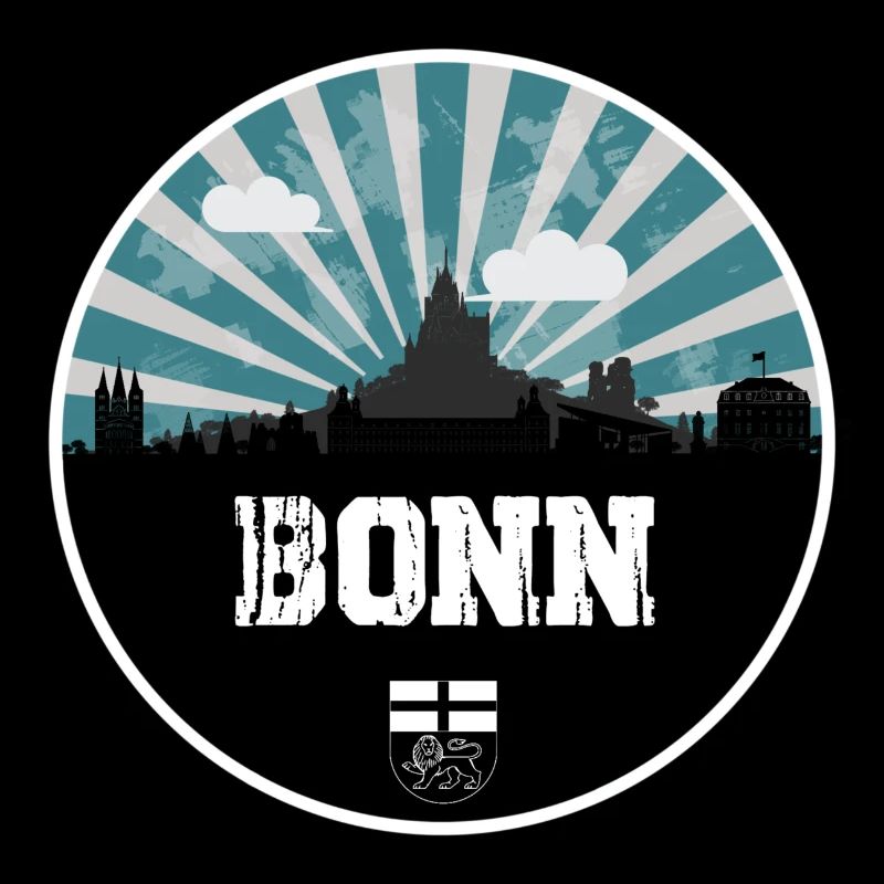 L’heure bleue de Bonn Skyline