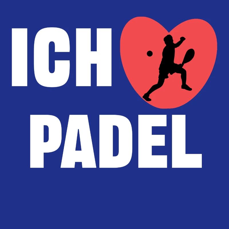 I love padel heart statement player training