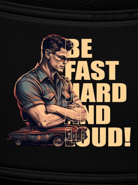 Mechanic with classic car