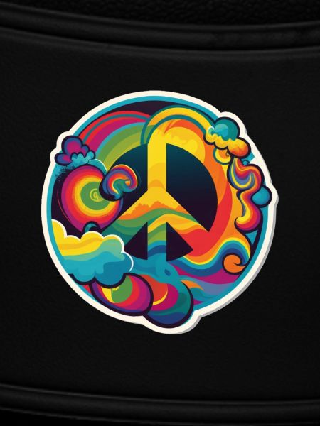 Psychedelisches Peace Zeichen