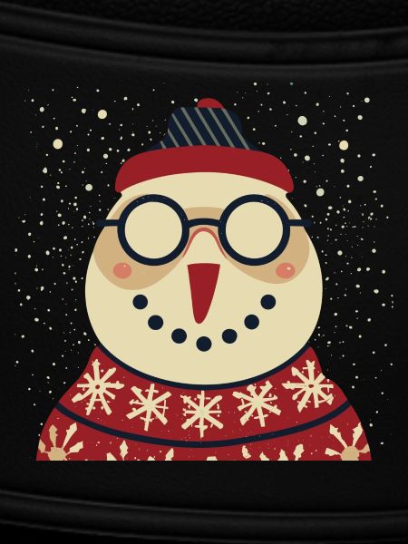 Winter Eulenpullover mit Brille