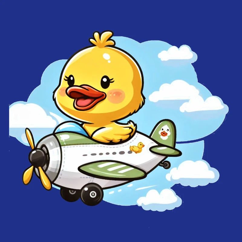 Conception mignonne de canard aviateur