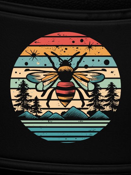 Retro Sunset Bee