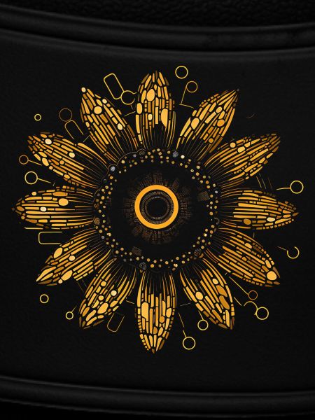 Boho Sunflower Mandala Pattern