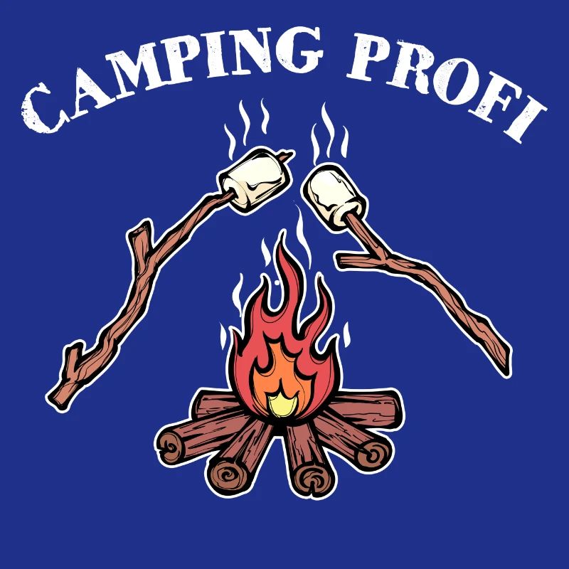 Déclaration de feu de camp de camping Randonneur de camping