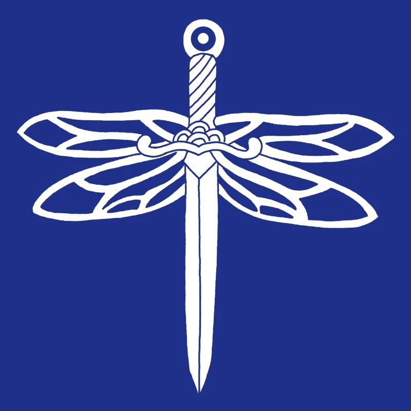 épée blanche et ailes de libellule