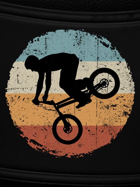 BMX Silhouette Retro Sunset