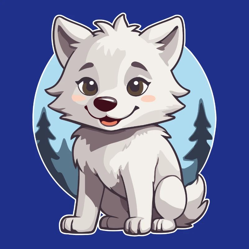 Niedlicher Wolf oder Hund Husky