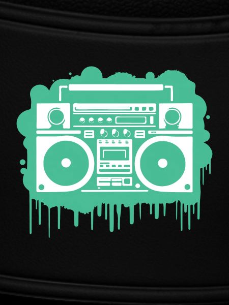 Cyan Ghettoblaster