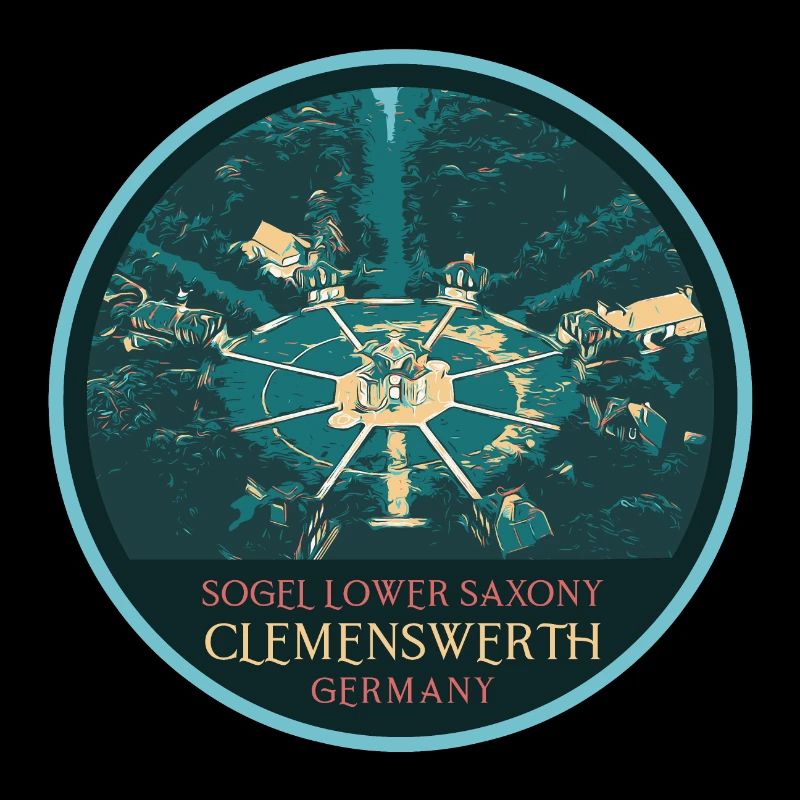Illustration Clemenswerth Castle, Germany