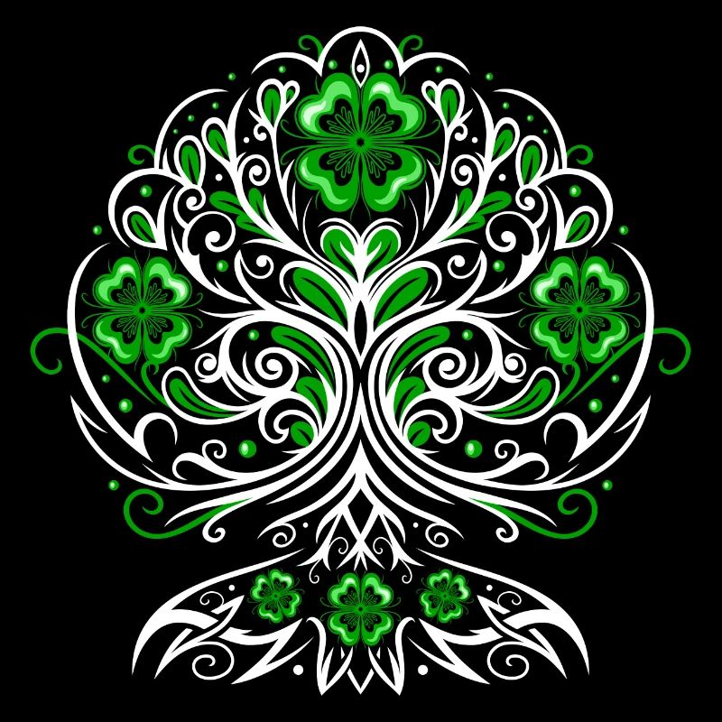 St Patricks Day Lebensbaum mit Kleeblätter