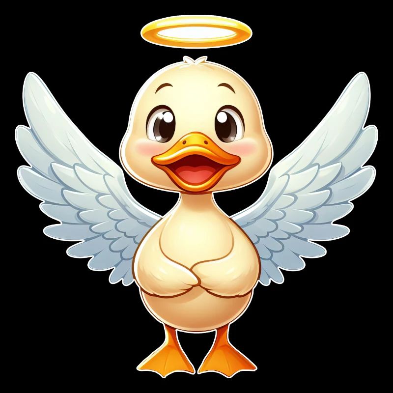 Mignon canard ange Halo