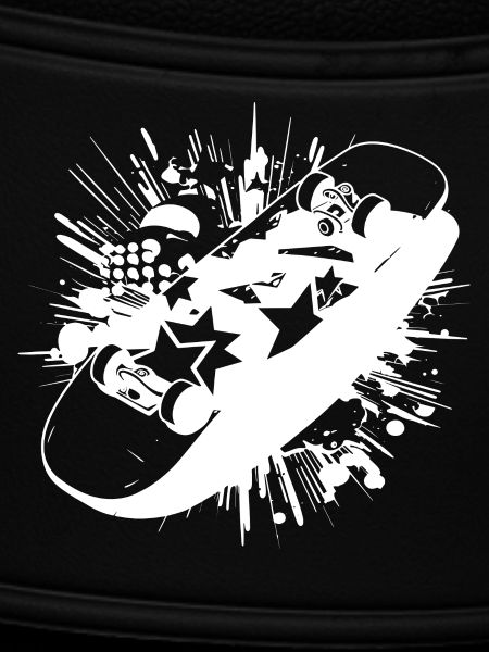 Skateboard Farbklecks