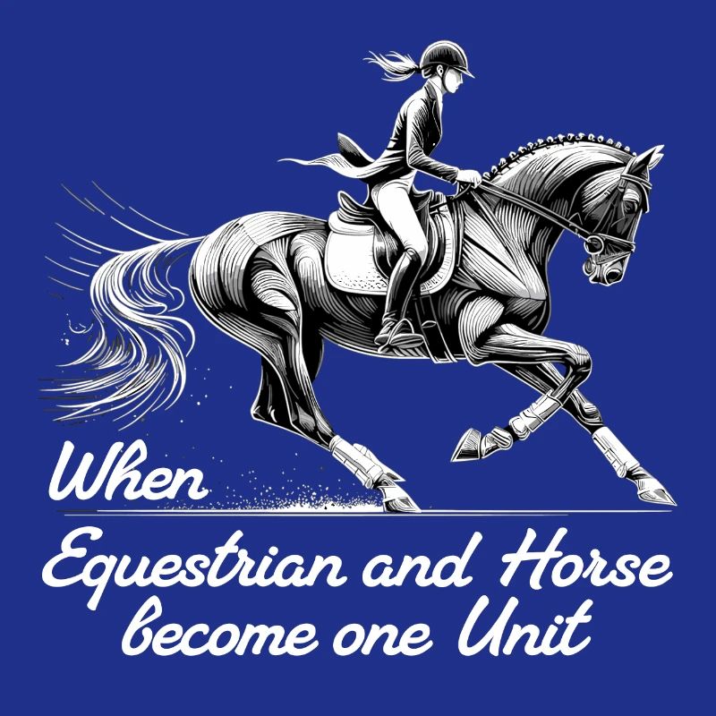 Cadeau d’unité de cheval de cavalier