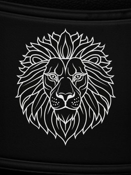 Psychedelischer Löwe Mandala