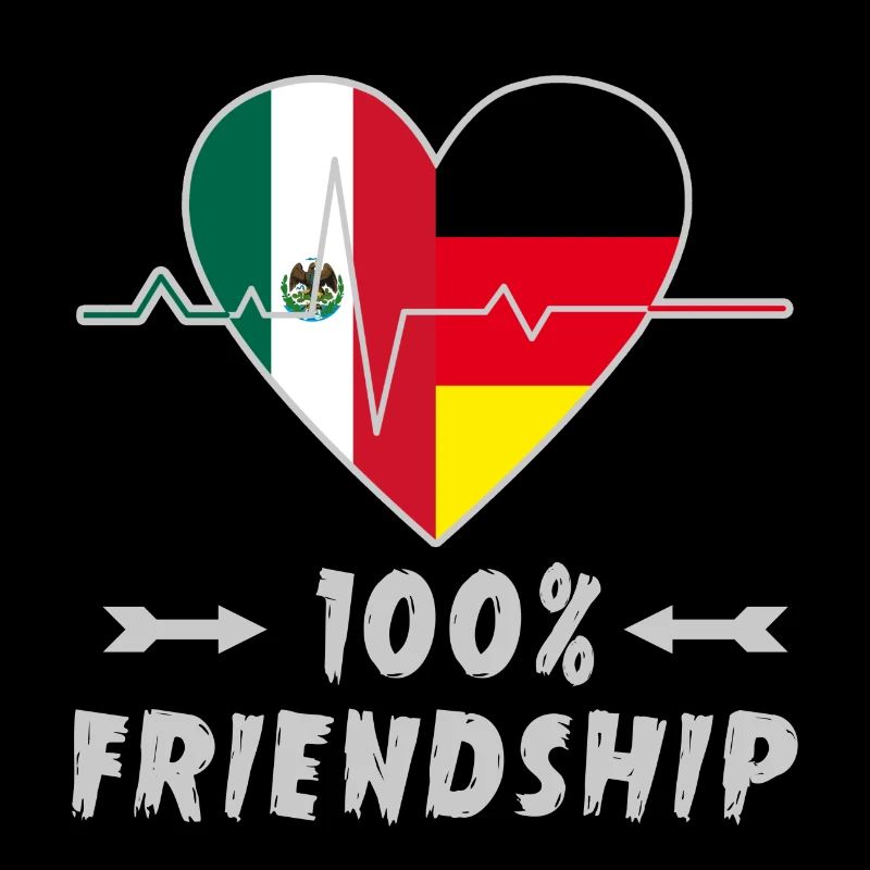 Mexiko und Deutschland 100% Freundschaft