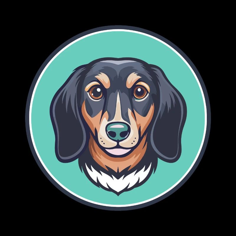 Alpine Dachsbracke Hunderasse Karikatur Kawaii
