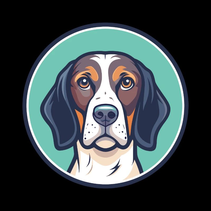 Ariege pointer chien race dessin animé Kawaii Clipart