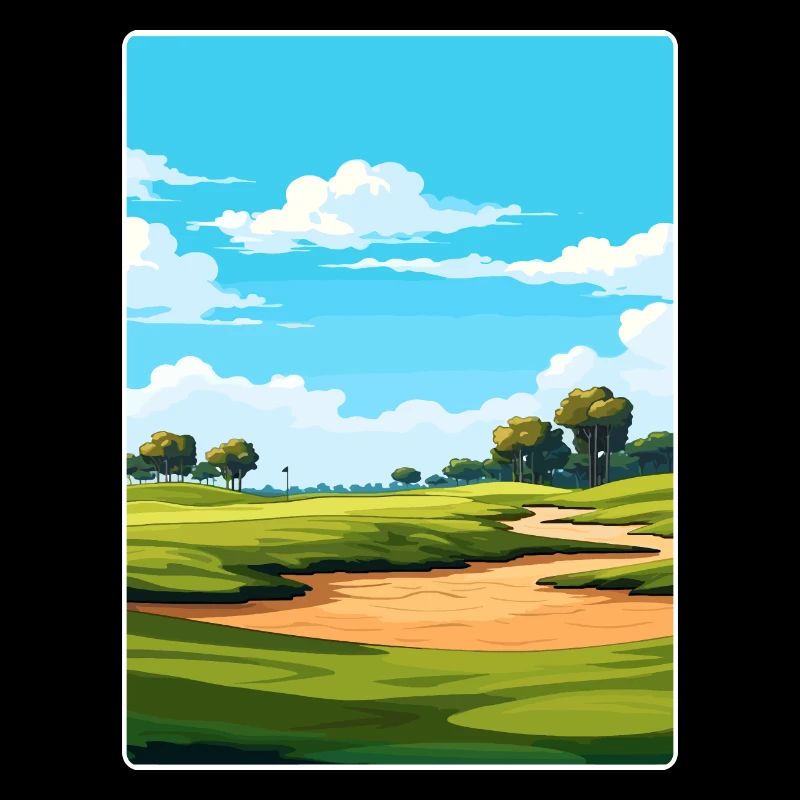 Tpc Sawgrass Golfplatz Reiseposter Souvenir