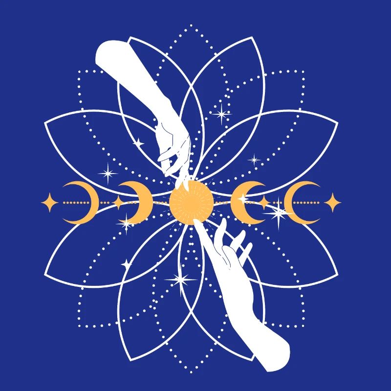 Mandala de Koi Céleste