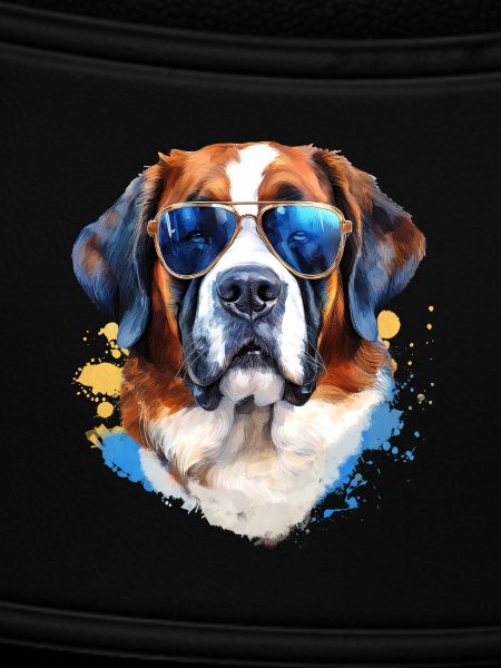 Saint Bernard with sunglasses