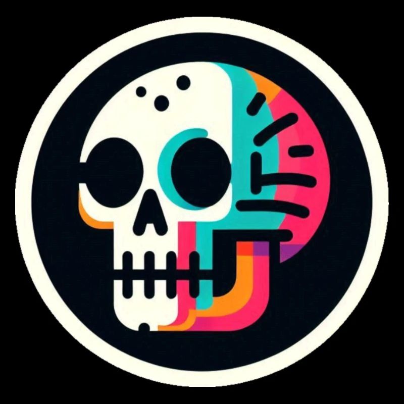 Skeleton colorful