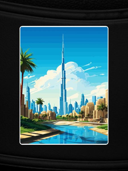Dubai Skyline Illustration