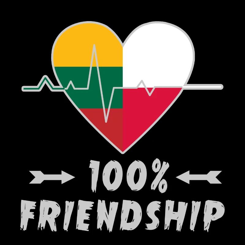 Litauen und Polen 100% Freundschaft