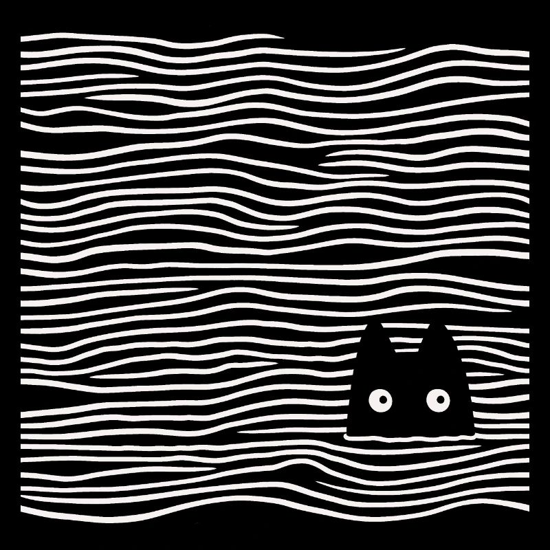 Katze im Meer