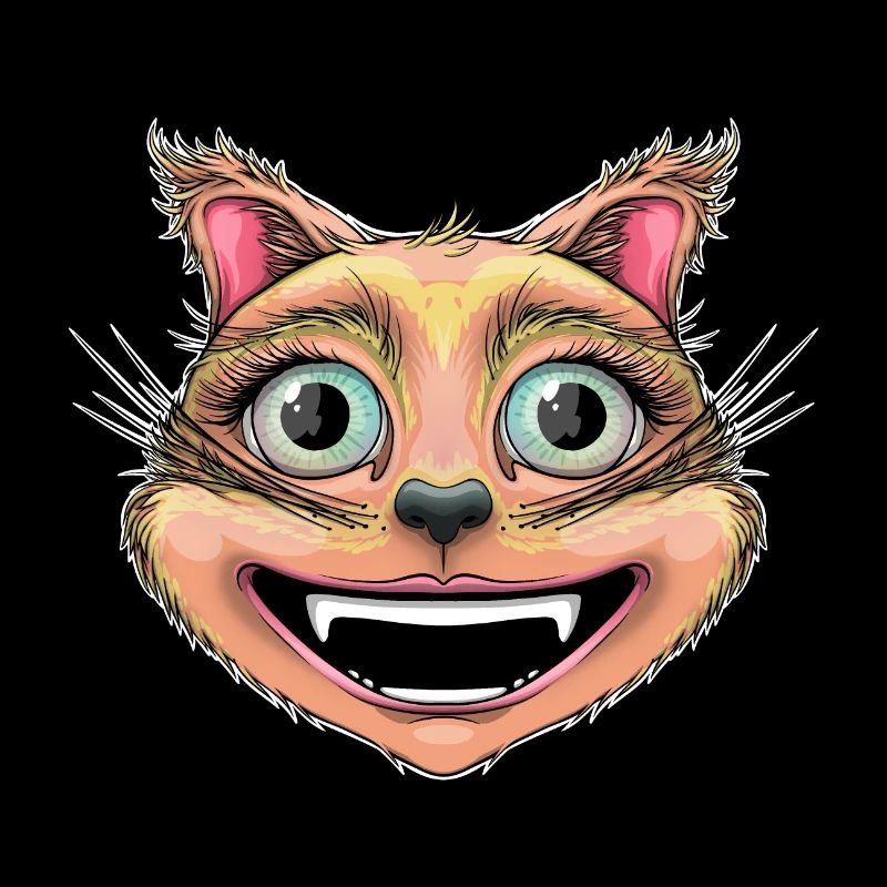 chat roux heureux