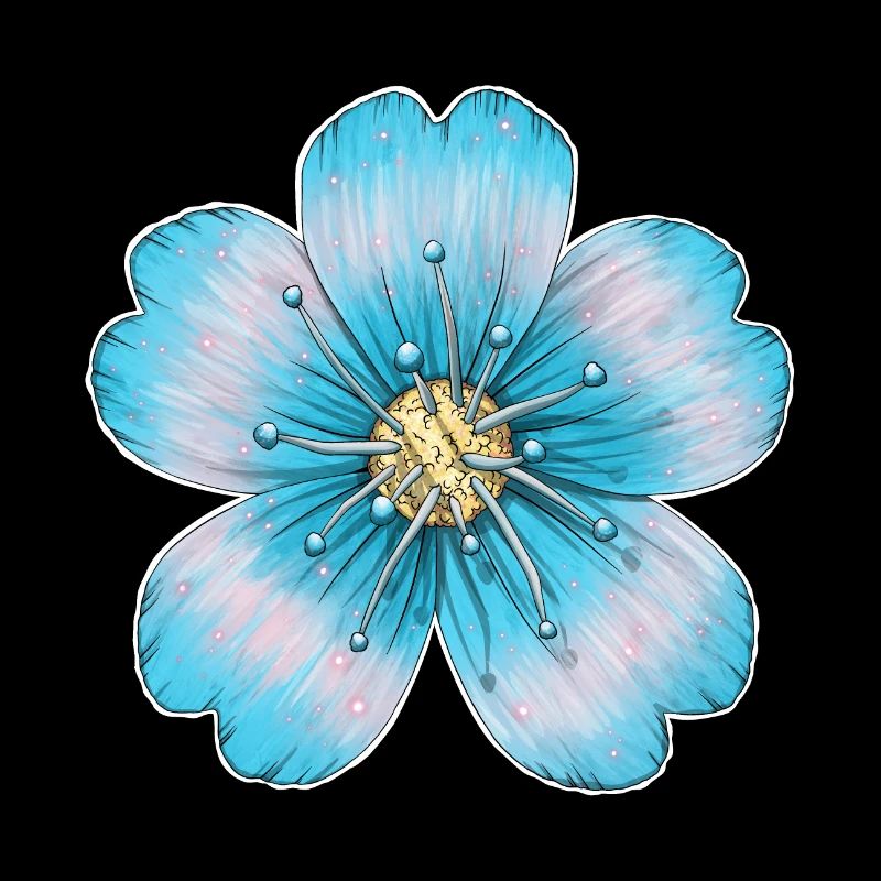 Fleur bleu clair