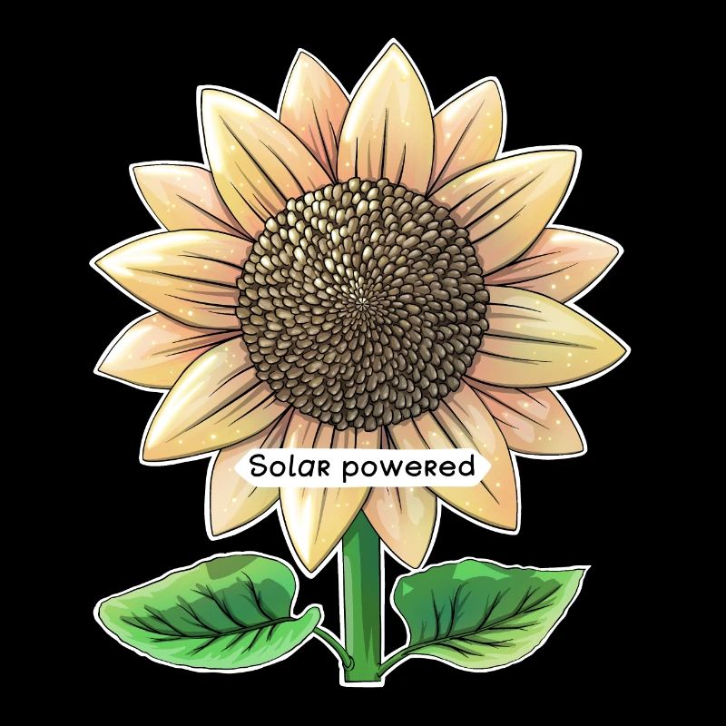 Solar powered sunflower